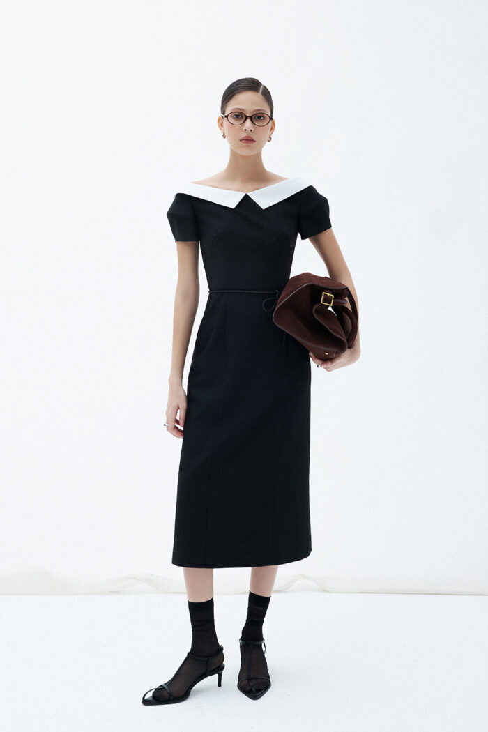 Aura Off-the-shoulder Midi Dress - Image 3