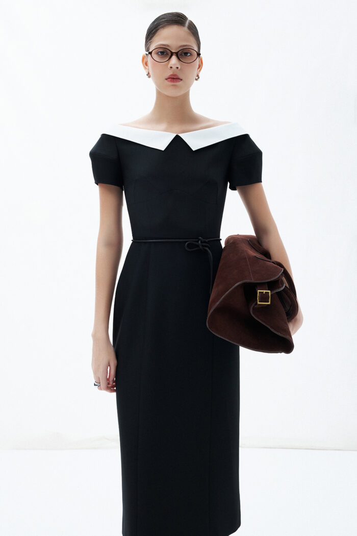 Aura Off-the-shoulder Midi Dress - Image 5