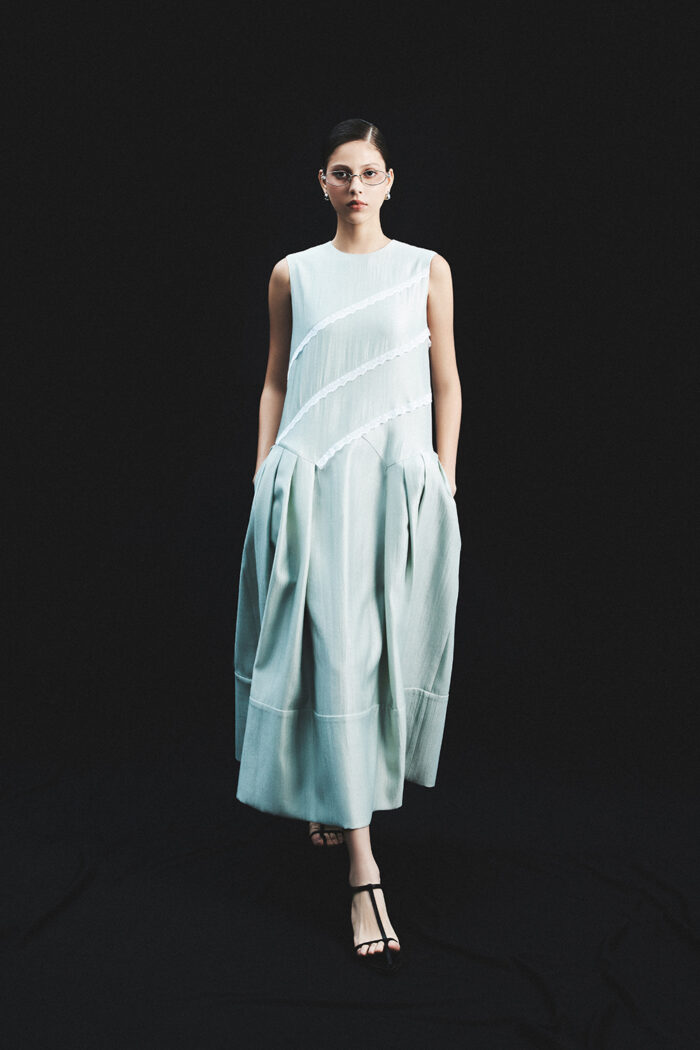 Marsielle Lace-trimmed Silk-gazar Midi Dress - Image 2