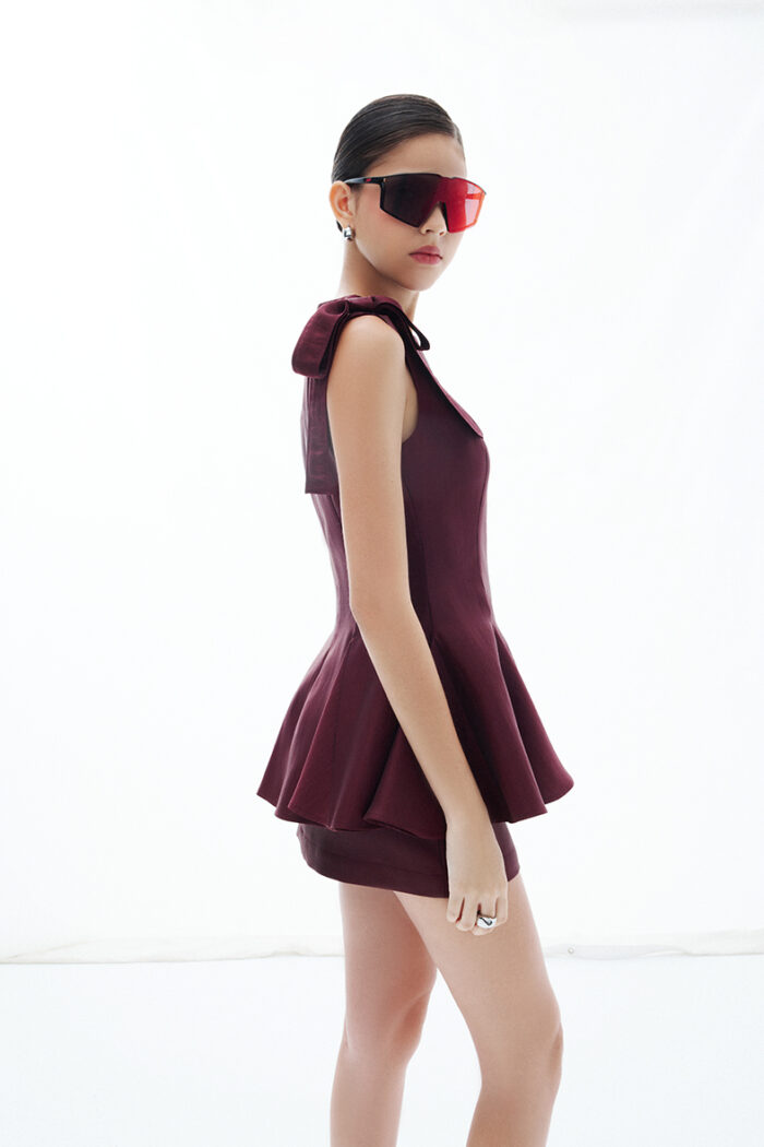 Alaia Peplum Mini Dress - Image 4