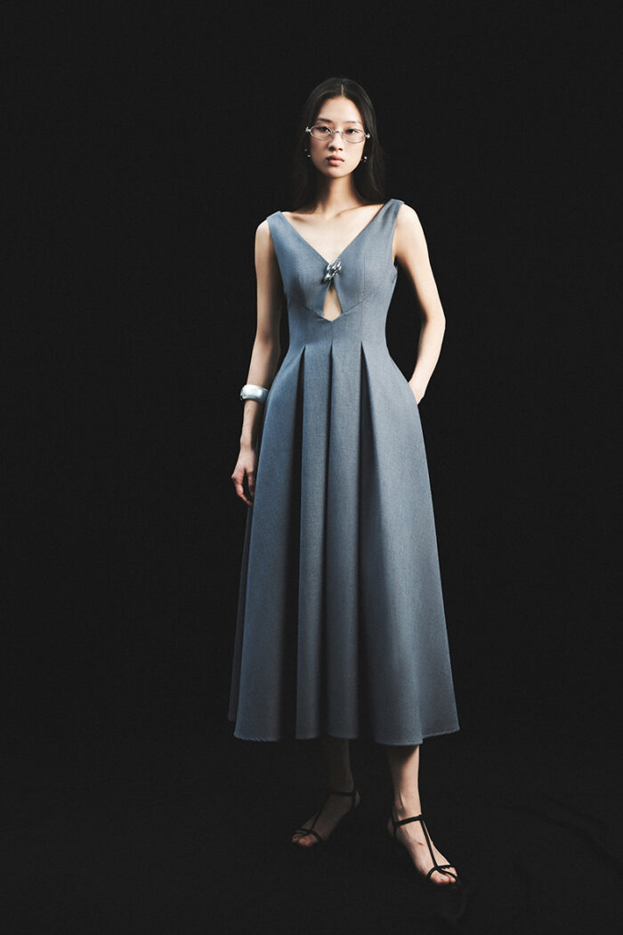 Diane Pleated Midi Dress - Image 2