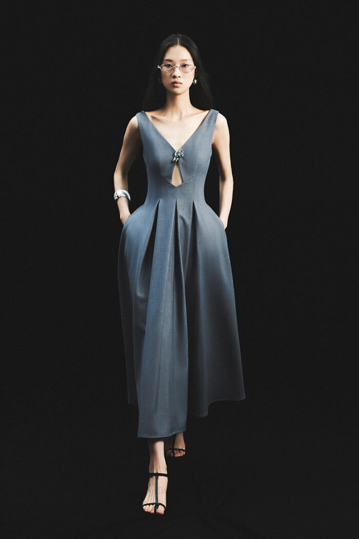 Diane Pleated Midi Dress - Image 1