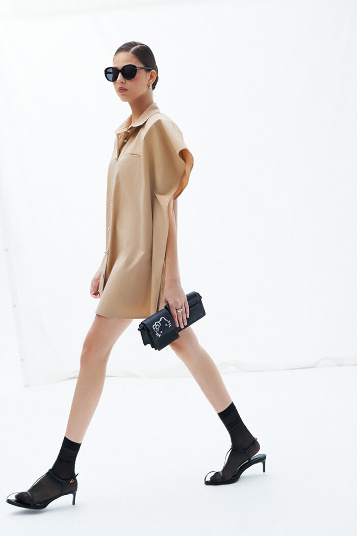 Gwen Oversized Cotton-gabardine Mini Shirt Dress - Image 6
