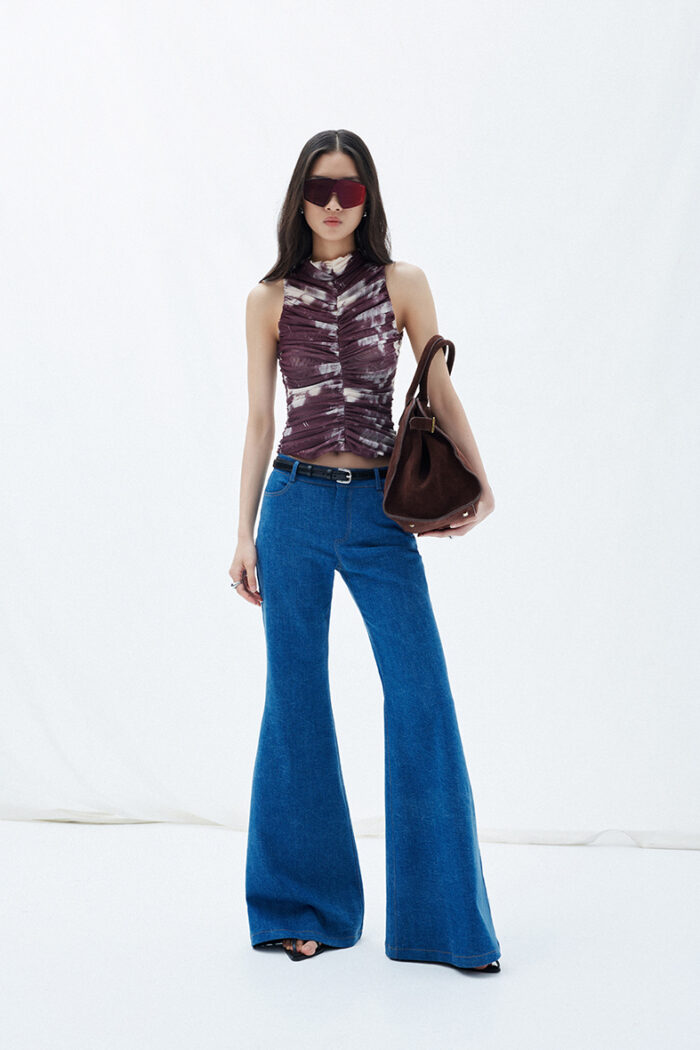 Hetty Printed High-Neck Sleeveless Top - Image 2