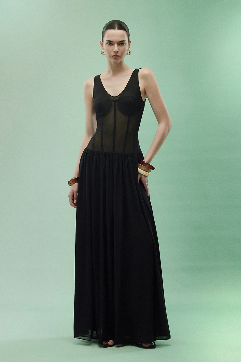 Seraphine Faux Corset Bloom Maxi Dress RD2513 (1) Seraphine Faux Corset Bloom Maxi Dress - Image 1